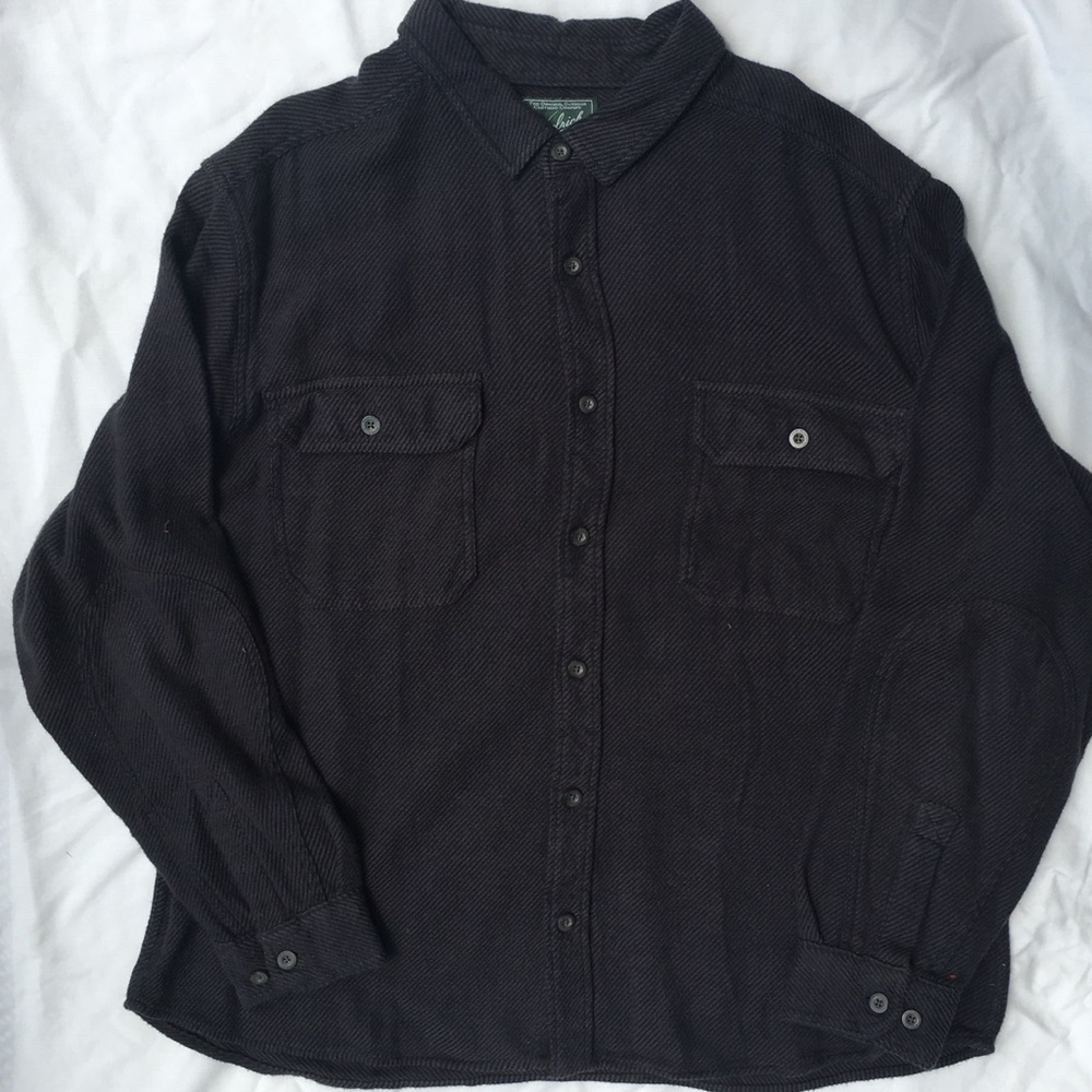 Men’s black long sleeve Woolrich shirt size XXL